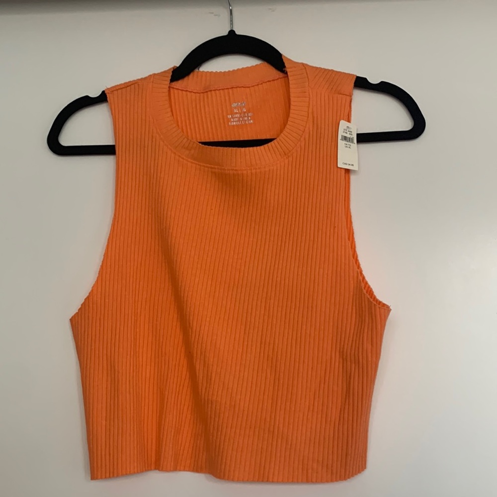 Orange aerie crop top